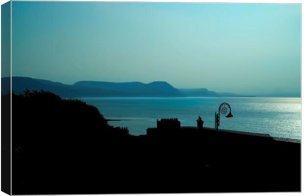 First Light At Lyme Regis Canvas Print by Alison Chambers