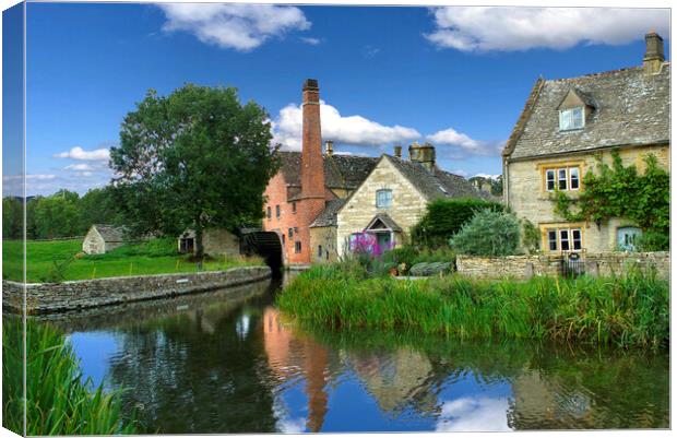 The Old Mill Lower Slaughter  Canvas Print by Alison Chambers