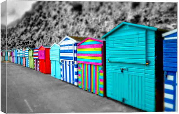Broadstairs Beach Huts Canvas Print by Alison Chambers