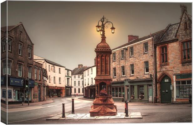 Axminster Town Centre Canvas Print by Alison Chambers
