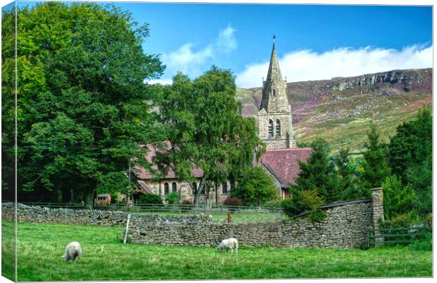 Edale Canvas Print by Alison Chambers