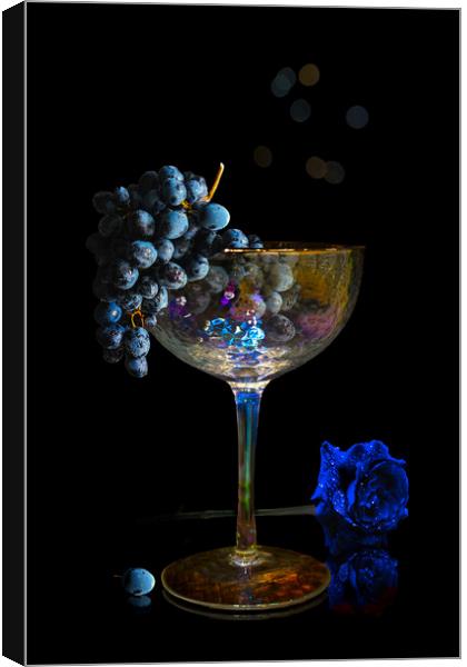 Wine Glass Vignette  Canvas Print by Alison Chambers