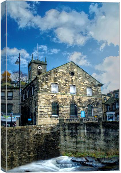 Holmfirth Holy Trinity Church Canvas Print by Alison Chambers