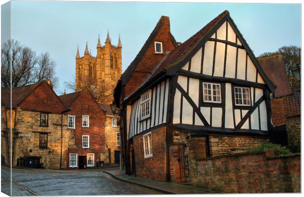 The Crooked House Lincoln Canvas Print by Alison Chambers
