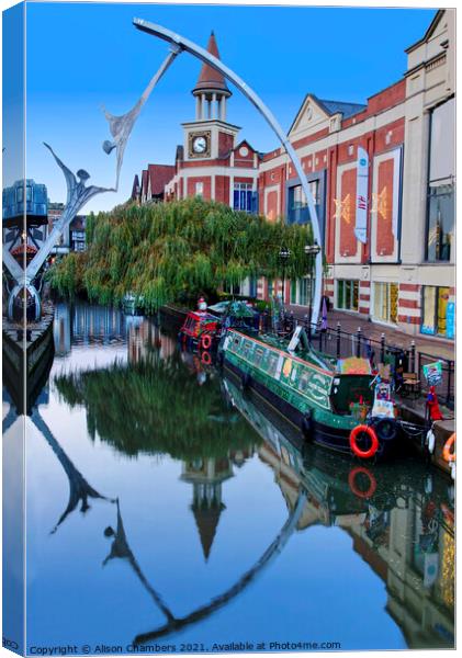 Empowerment At River Witham Canvas Print by Alison Chambers