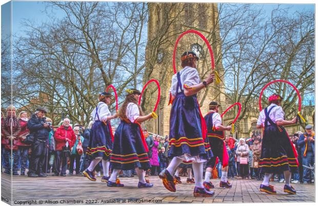 Wakefield Rhubarb Festival 2 Canvas Print by Alison Chambers