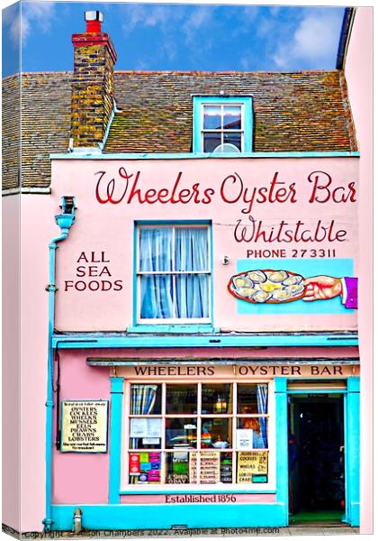 Wheelers Oyster Bar Canvas Print by Alison Chambers