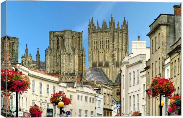 Wells Cathedral Somerset  Canvas Print by Alison Chambers