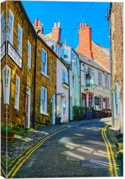 King Street, Robin Hood's Bay Canvas Print by Alison Chambers