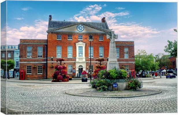 Taunton Market House, Somerset   Canvas Print by Alison Chambers
