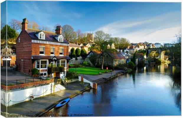 Knaresborough River Nidd Canvas Print by Alison Chambers