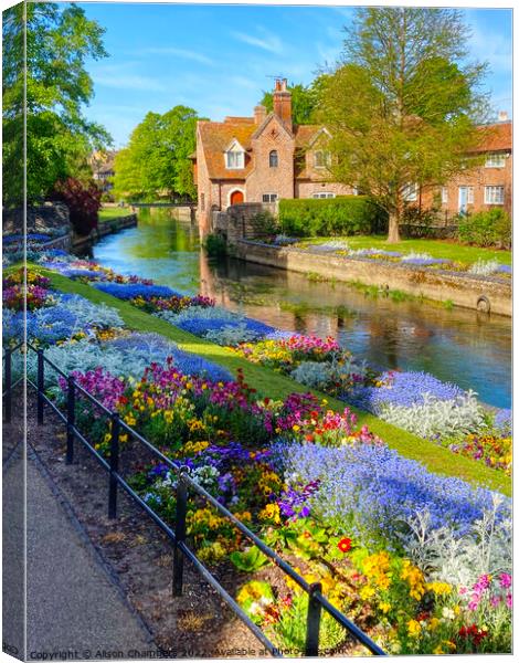 Canterbury Westgate Park Gardens Canvas Print by Alison Chambers