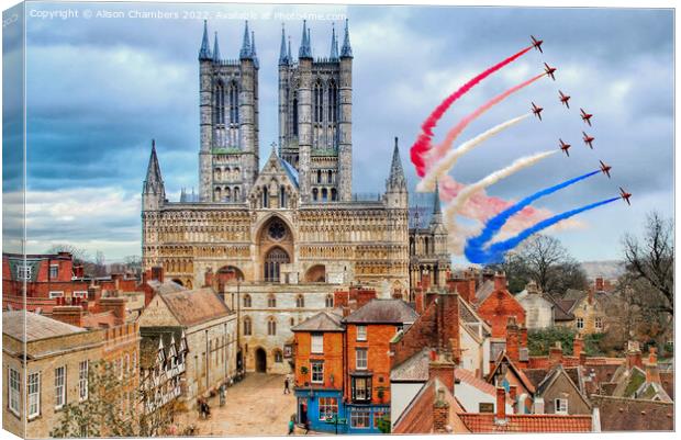 Lincoln Red Arrows Canvas Print by Alison Chambers