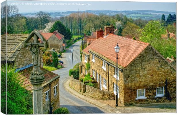 Hooton Pagnell Village Canvas Print by Alison Chambers