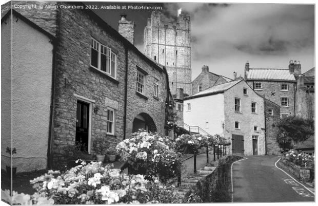 Millgate Richmond Monochrome  Canvas Print by Alison Chambers