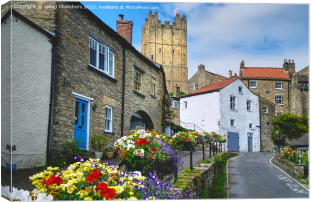 Millgate Richmond Colour Canvas Print by Alison Chambers