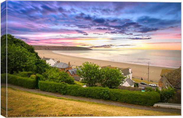 Filey  Canvas Print by Alison Chambers