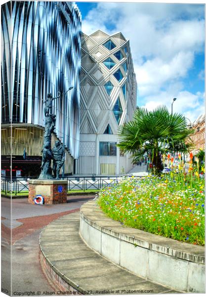 Leeds Victoria Gate Canvas Print by Alison Chambers