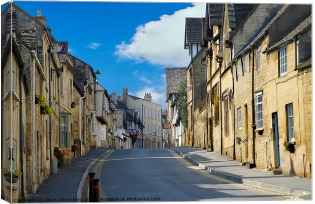 Winchcombe Gloucestershire  Canvas Print by Alison Chambers