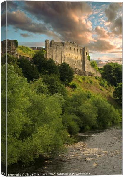 Richmond Castle North Yorkshire  Canvas Print by Alison Chambers