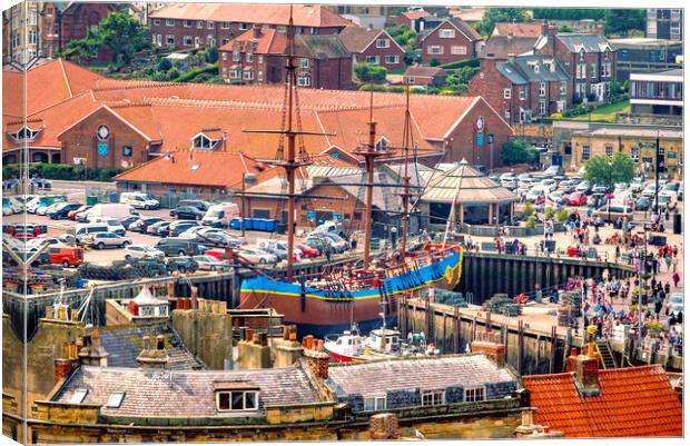 Whitby North Yorkshire  Canvas Print by Alison Chambers