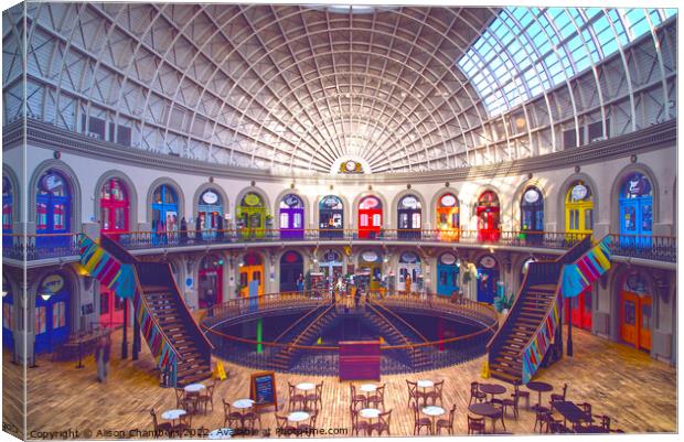 Leeds Corn Exchange Canvas Print by Alison Chambers