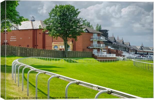 Pontefract Racecourse Canvas Print by Alison Chambers