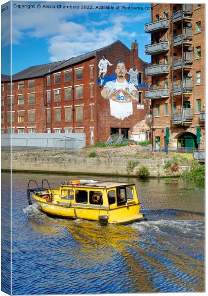 Leeds Kalvin Phillips Mural Canvas Print by Alison Chambers