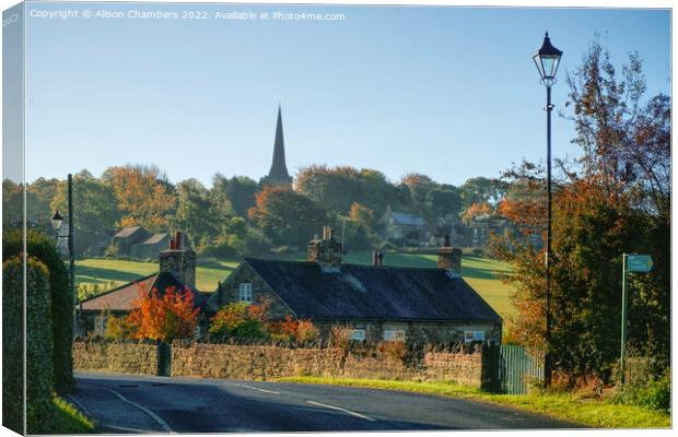 Autumn In Wentworth Village  Canvas Print by Alison Chambers