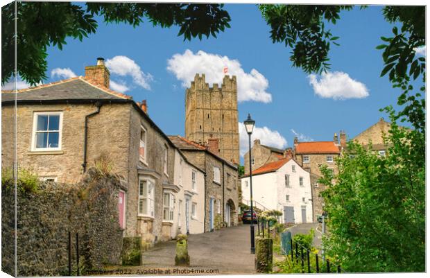 Richmond Castle North Yorkshire  Canvas Print by Alison Chambers