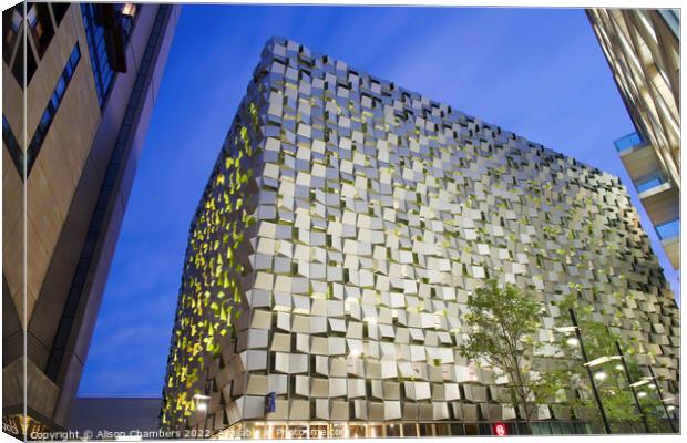 Sheffield Cheese Grater Canvas Print by Alison Chambers