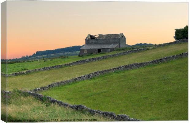 Monyash Derbyshire  Canvas Print by Alison Chambers