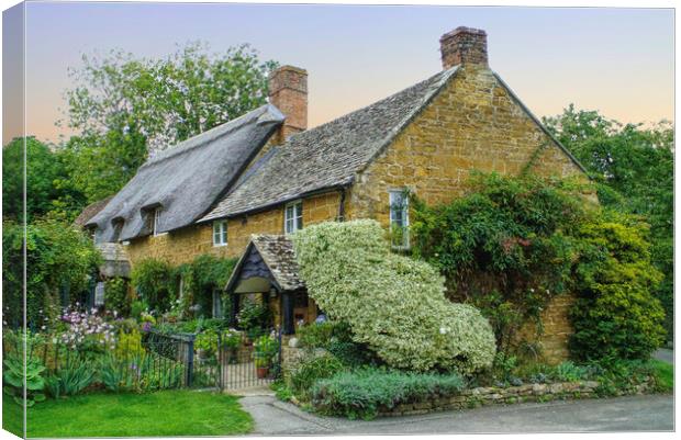 English Cottages Canvas Print by Alison Chambers