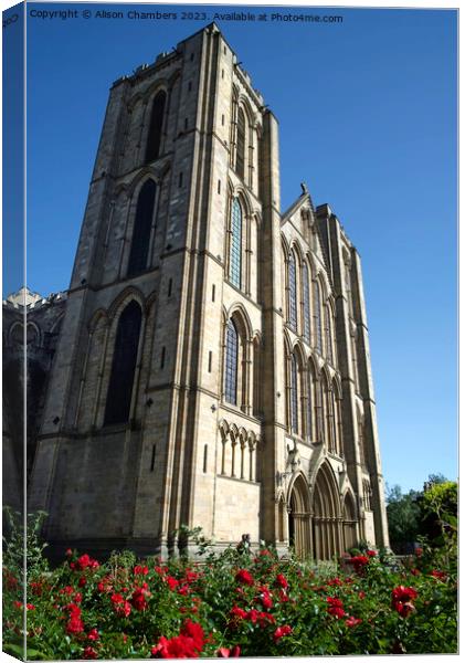Ripon Cathedral  Canvas Print by Alison Chambers