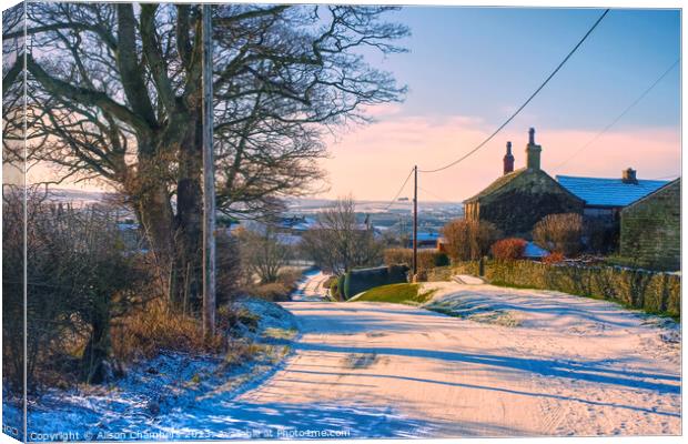 Lepton Huddersfield  Canvas Print by Alison Chambers