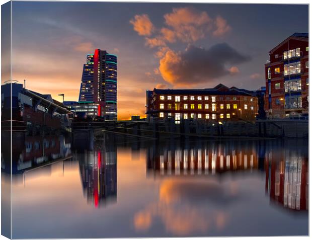 Bridgewater Place Leeds Canvas Print by Alison Chambers
