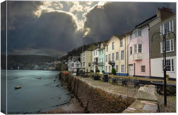 Dartmouth Devon Canvas Print by Alison Chambers