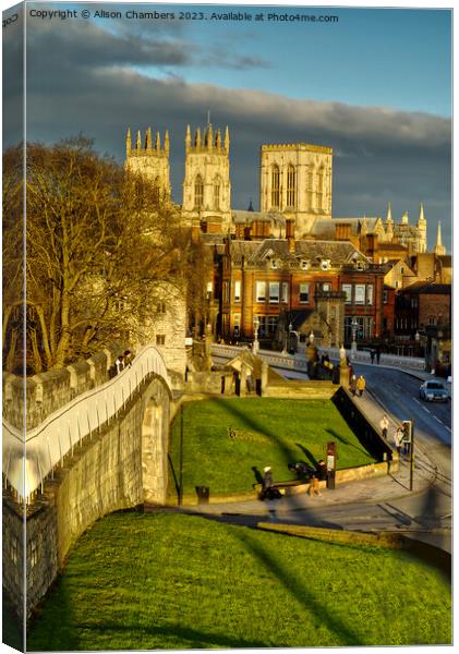 York Minster Canvas Print by Alison Chambers