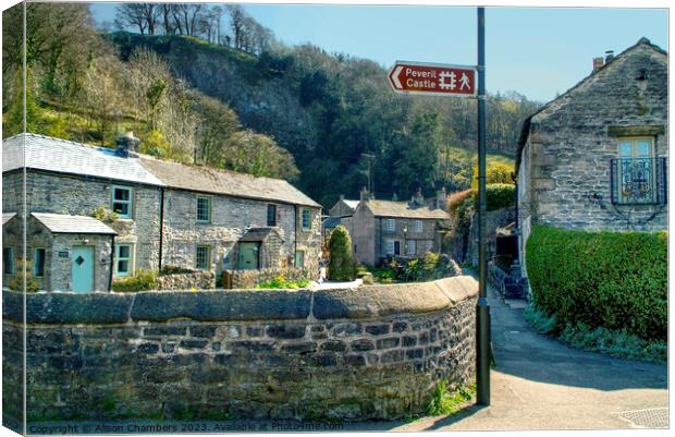 Castleton Canvas Print by Alison Chambers