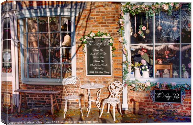 York Cafe Canvas Print by Alison Chambers