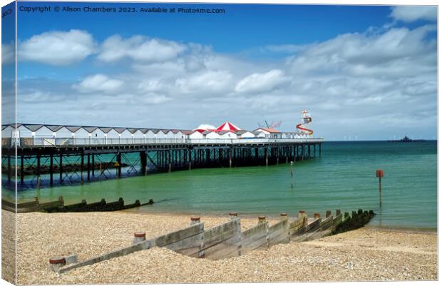 Herne Bay Canvas Print by Alison Chambers