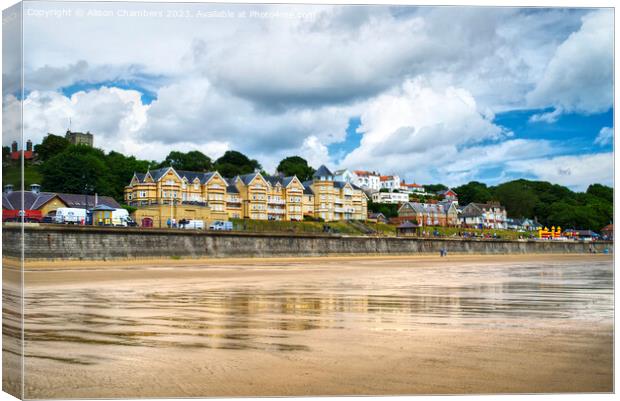 Filey Seafront Canvas Print by Alison Chambers