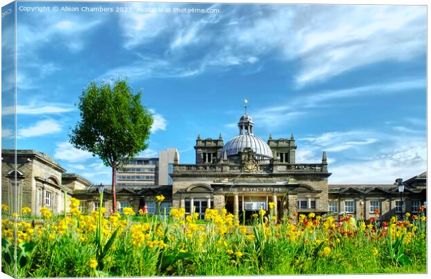 The Royal Baths Of Harrogate  Canvas Print by Alison Chambers