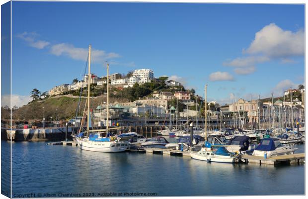 Torquay Canvas Print by Alison Chambers