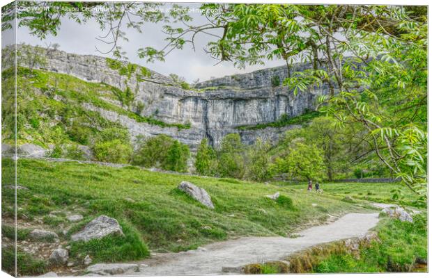 Malham Cove Yorkshire Dales Canvas Print by Alison Chambers