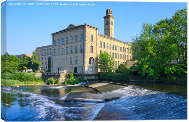 Saltaire Canvas Print by Alison Chambers