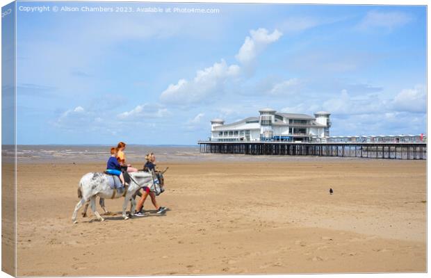 Weston Super Mare Canvas Print by Alison Chambers