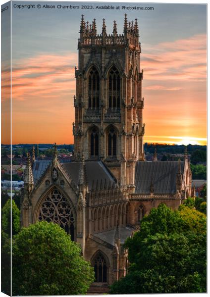 Doncaster Minster Canvas Print by Alison Chambers