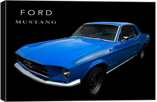 Ford Mustang Canvas Print by Alison Chambers