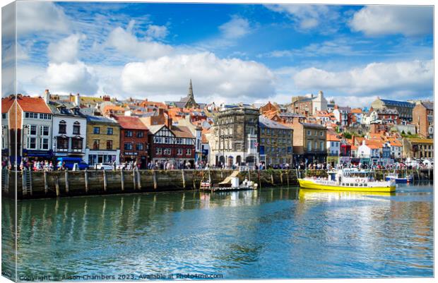 Whitby Summer Queen Canvas Print by Alison Chambers